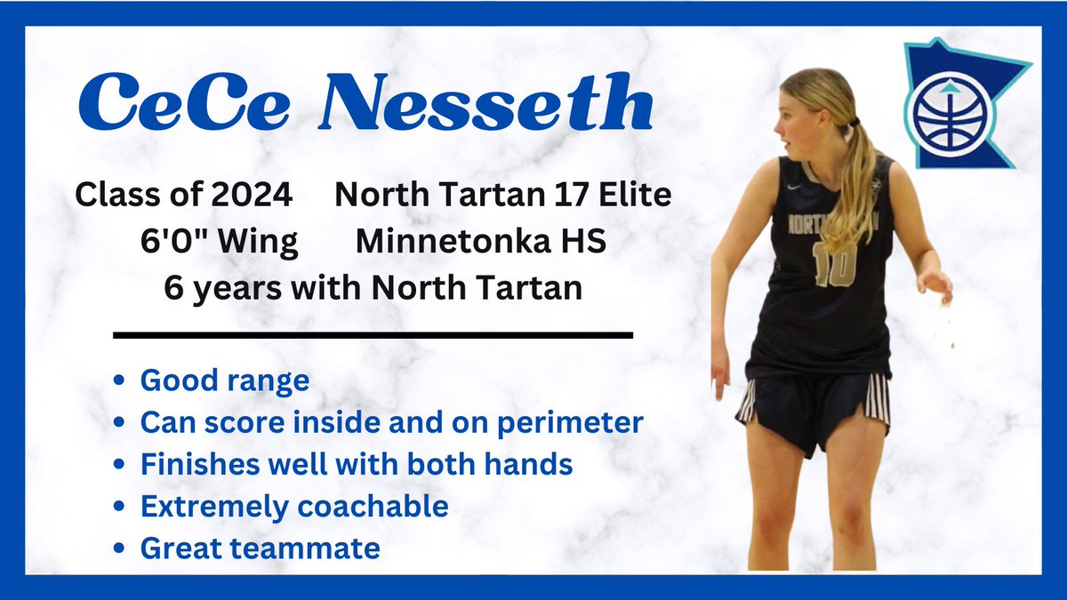 North Tartan player profile ⁦<a href="/CeceNesseth/">CeCe Nesseth</a>⁩ #ntfam