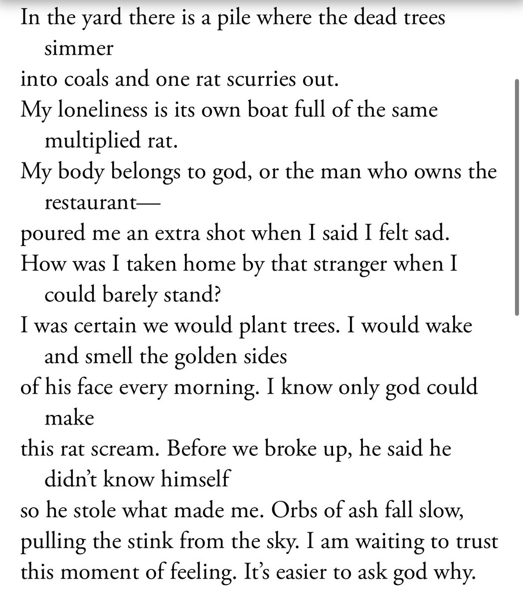 BambrickTaneum's tweet photo. Last fall I wrote three poems quickly and, for almost a year after, I couldn’t write at all. I’m so grateful these three poems ended up in @poetrymagazine 💜

This one is: “The breakup has me believing in god”  

https://t.co/Wl0j4Esa12 https://t.co/c0sQ9yYXjy