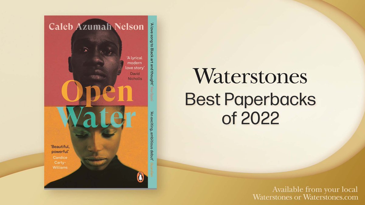 So pleased OPEN WATER is one of <a href="/waterstones/">Waterstones</a> best paperbacks of 2022 💙 grateful for all the support this novel has and continues to receive 🙏🏾