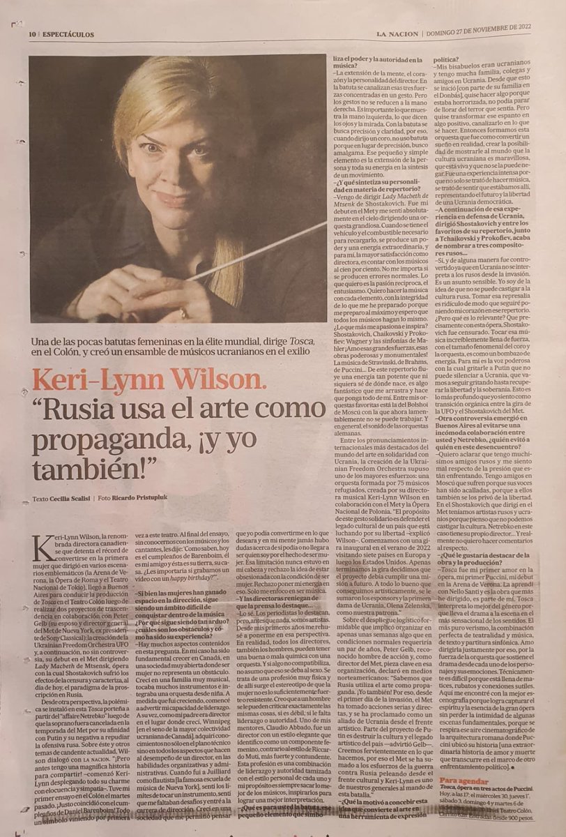 Gran nota hoy de mi amiga <a href="/CeciliaScalisi/">Cecilia Scalisi</a> en LN espectáculos pág. 10. Para los que no entienden que la cultura es un instrumento crucial de la política. 
lanacion.com.ar/espectaculos/m…