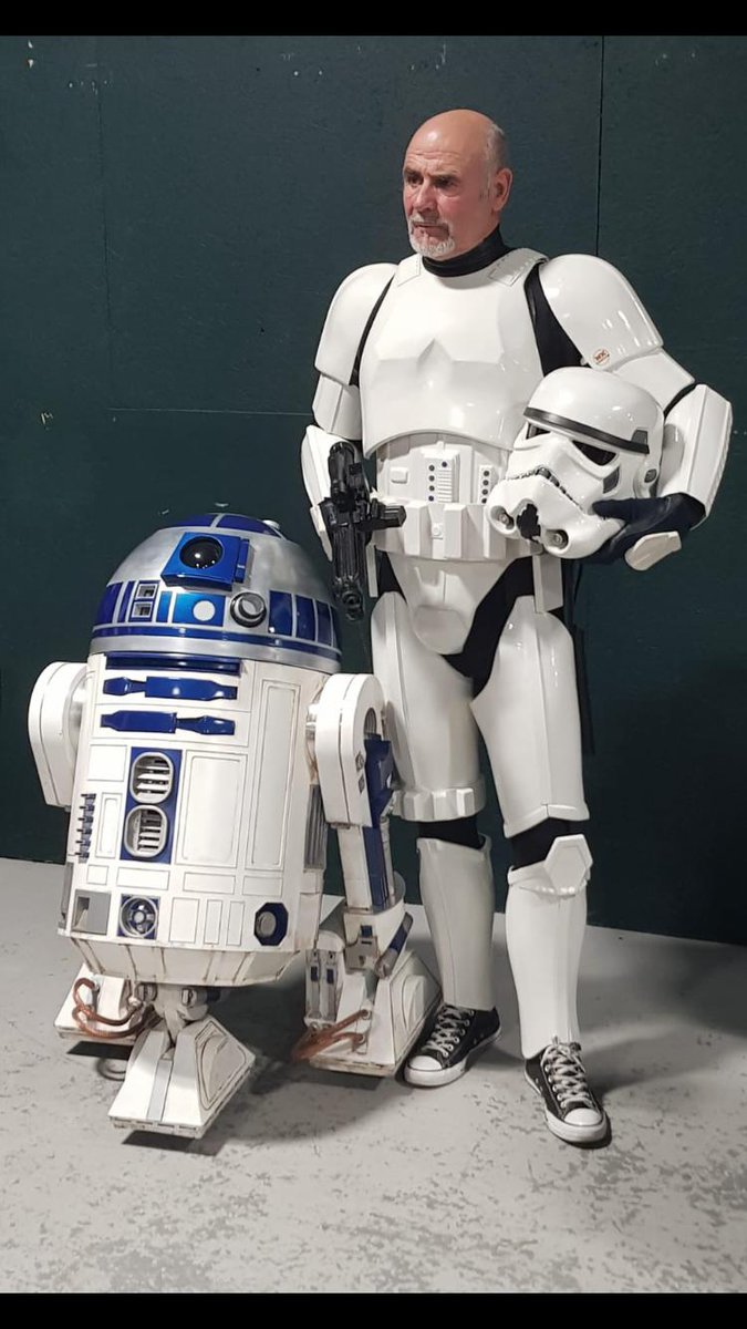 StarBookingMGMT's tweet photo. For the first time in 40 years. Client #PeterRoss has stepped back into a #Stormtrooper outfit @STARSOFTIME #StarWars, #ComicCons. https://t.co/NvDeeUQLT9