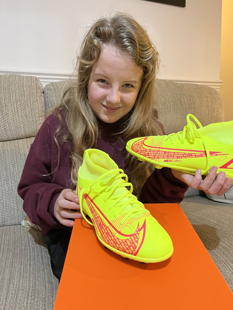packer_nigel's tweet photo. Thanks @LeahCudone, Tegan has finally spent the voucher you very kindly gave her. Hopefully her feet stop growing long enough to get some decent wear out of these!! #canalboats https://t.co/az7yo570Gh