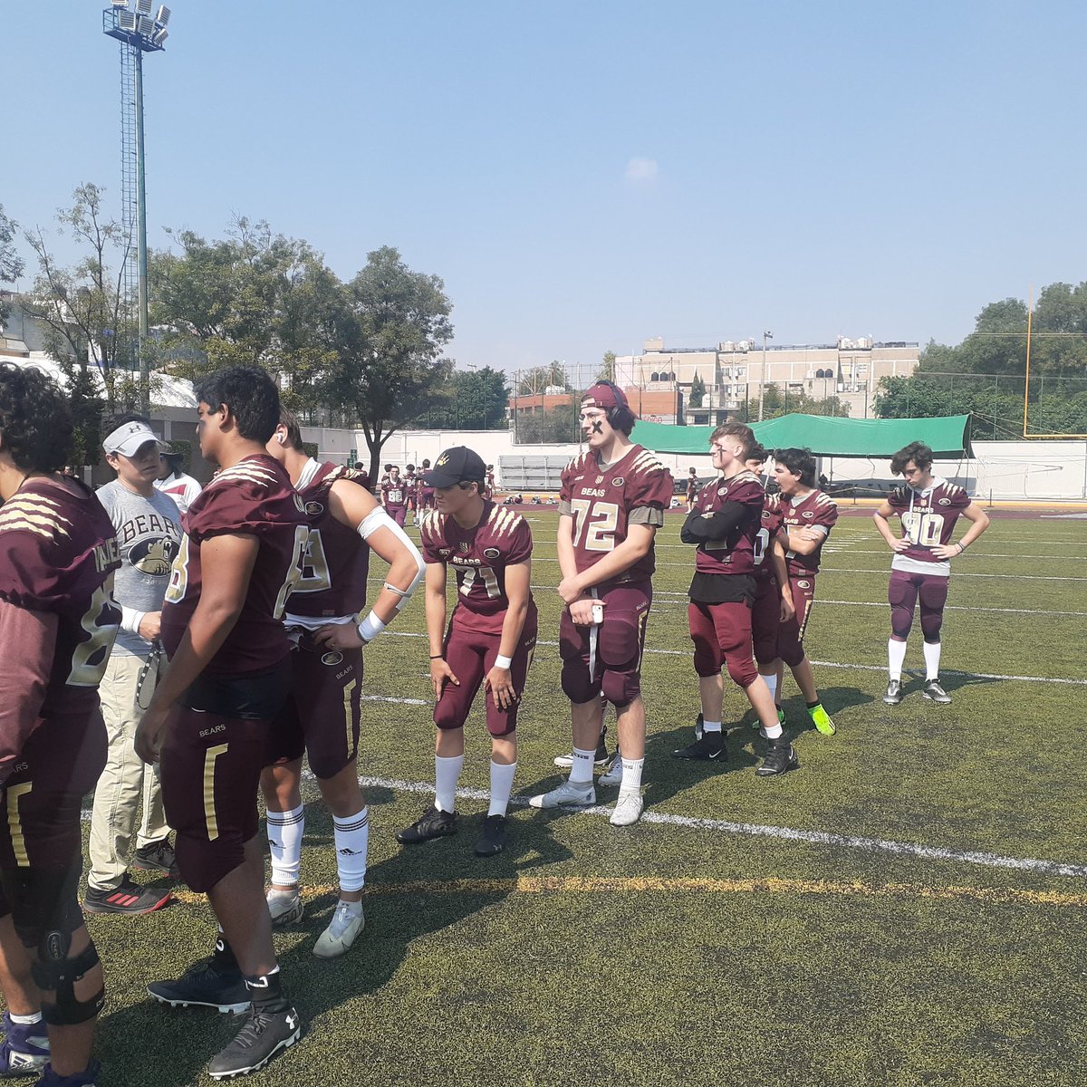 LigaFademac's tweet photo. NO ES UN DOMINGO CUALQUIERA
Todo está listo en el Estadio Coach Colman Field para lo que será la final en la Conferencia #JuvenilAA del Grupo Blanco entre #ASFBears y #LeonesAnahuac. El Kick Off es a las 13:00 horas.
#EstoEsFADEMAC
#VamosConTodo
#FinalesFADEMAC https://t.co/1gwoc7Dney