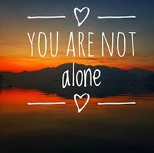 Wherever you are in life…you are never alone. You are loved. ❤️❤️❤️