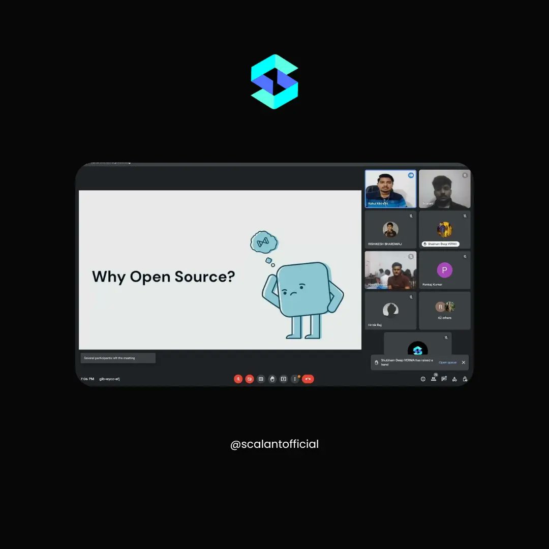Scalantofficial's tweet photo. Today we had a very interactive and instructive talk about Open source and GSOC'23 with our guest speaker, Rahul Khinchi. 🚀

@rahulkhinchi_7 
#scalant #OpenSource #github #Developer #gsoc #Event #technology #talk 
@heyhritik_ @Mundr1Priyanshu @Nikhil_Mahana https://t.co/WmixcG1Zsl