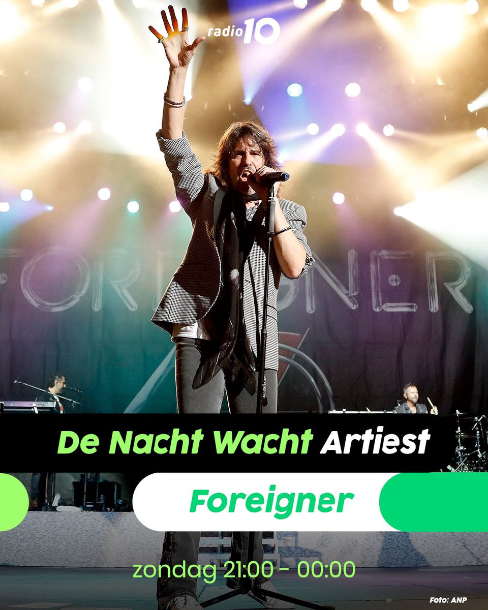 Een nieuwe De Nacht Wacht met:
🎤 Artiest: Foreigner
🎸 Live Track: Queen 
🎬 Movie Track: uit ‘Gunpowder Milkshake'
🎶 Instrumental Track: Walter Beasley
📨 Ingezonden Top3tjes! 
Luister je mee? 🤩
#deNachtWacht #radio10 #Foreigner