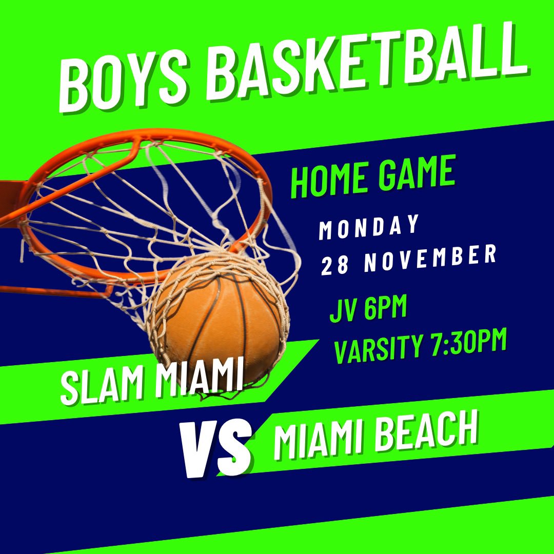 slammiami_bb's tweet photo. High School basketball season is finally here‼️Let’s pack the gym tomorrow as we play at #ThePenthouse in our season opener VS Miami Beach (JV 6pm / Varsity 7:30pm) 
⚔️Let the journey begin🏀

#SLAMmiami #TitanUp #SLAMbasketball #HomeOfTheTitans https://t.co/7dPD3St4AA