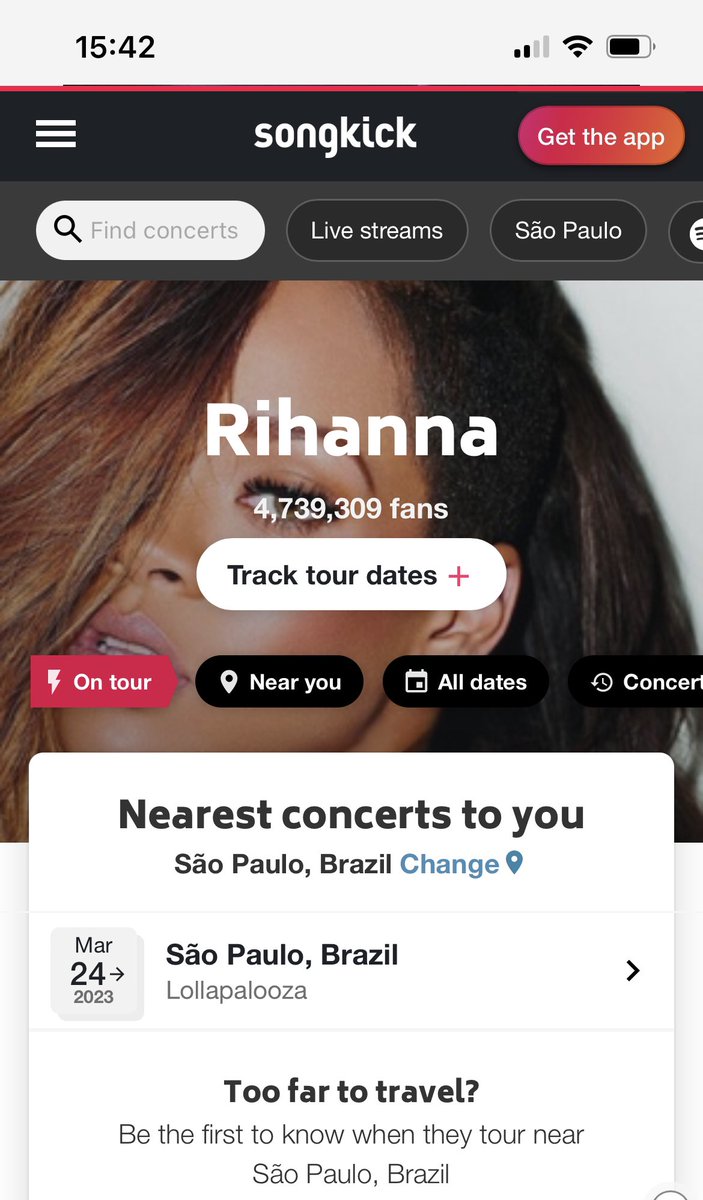 LConchao's tweet photo. @jnflesch Esse site adicionou um show da Rihanna no Lolla de 2023! 😨 Sabe algo sobre isso? Vai substituir algum dos headlines? https://t.co/X1J6paWGos
