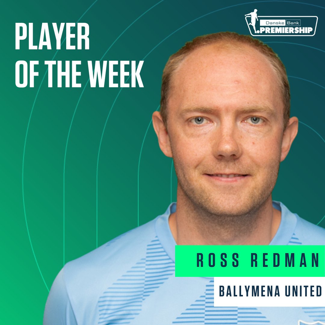 OfficialNIFL's tweet photo. 🤝 One assist
⛔ Clean sheet
✅ Team win

@BallymenaUnited defender @R_Redman1 is your #DanskeBankPrem Player of the Week 🏆

#DanskeBankPrem https://t.co/vIEGnsqOoD
