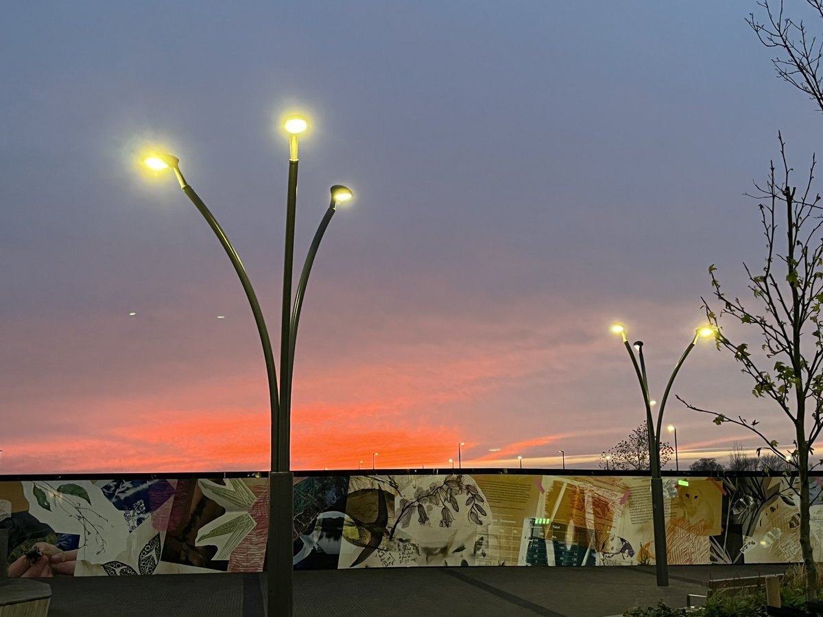 PhilJPeacock's tweet photo. Sunday sunset #loveSwindon #ItstheFloridaoftheUK https://t.co/Ju5NUsw07E