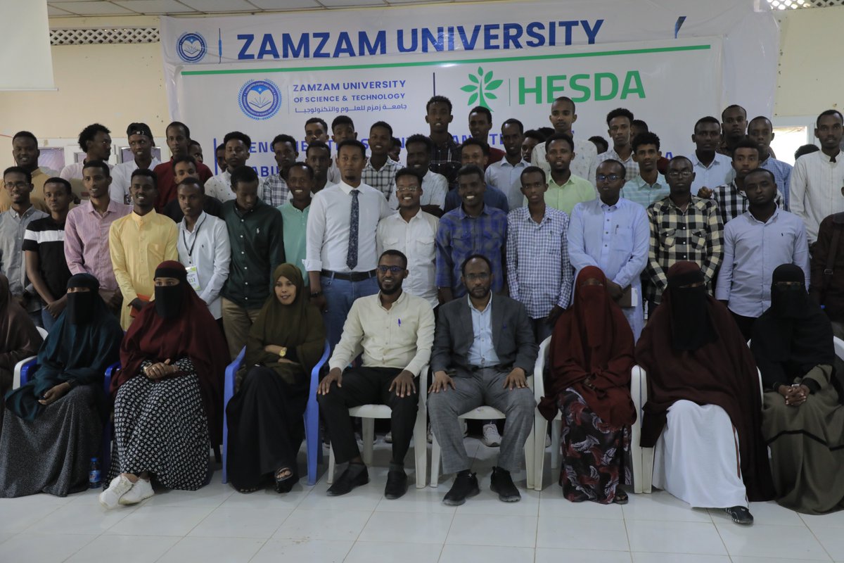 MohamedD_Sheikh's tweet photo. My appreciation is, to the both #HESDA team and the ZamZam university team to organise this jointly beneficial training. The training was aimed at how to heighten the grasp of our future leaders in climate change resilience in Somalia. https://t.co/UO7JY0wzNm