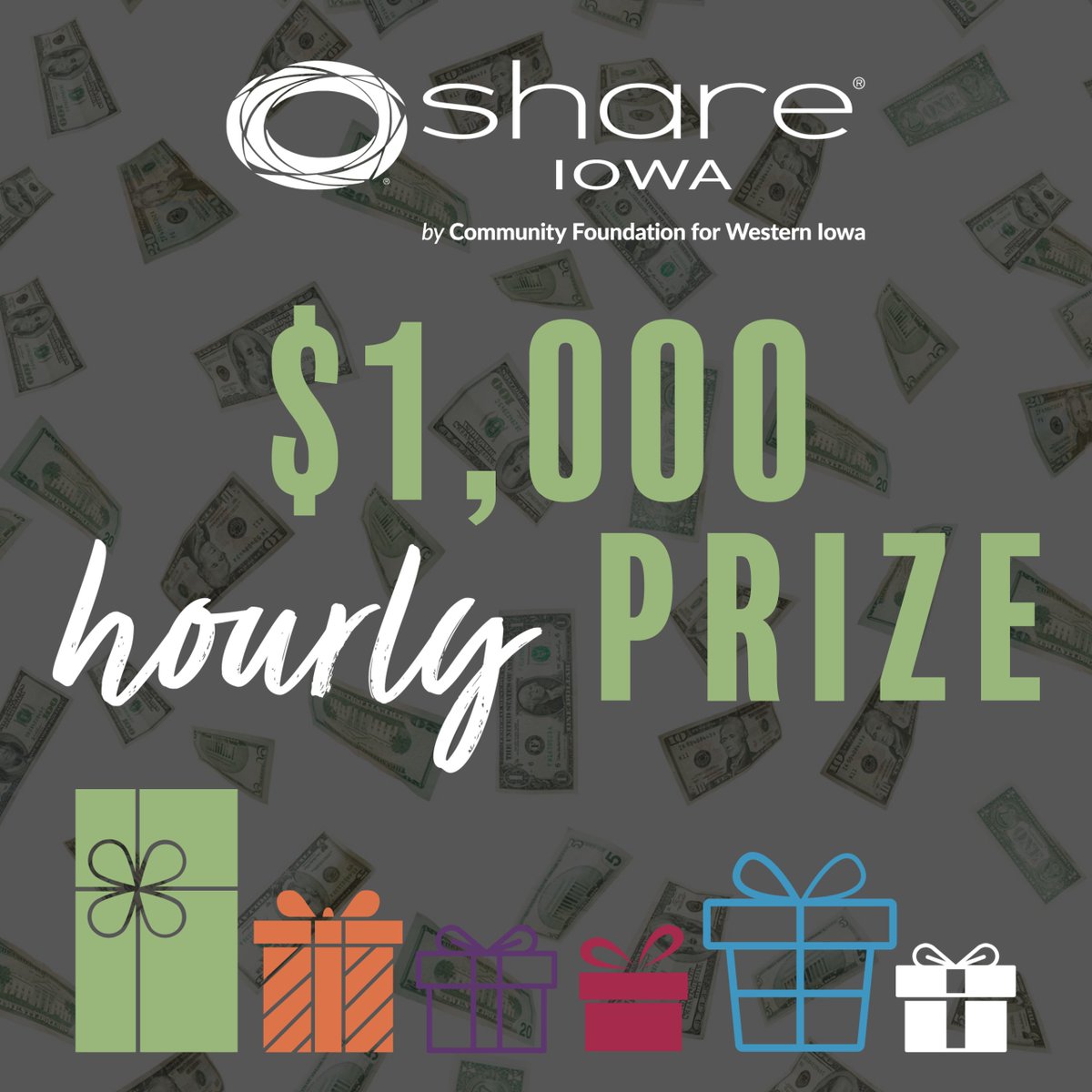 We are awarding $1,000 cash prizes to 10 nonprofits on SHARE Iowa during #GivingTuesday712 on November 29!

givewesterniowa.org/share-iowa/giv…