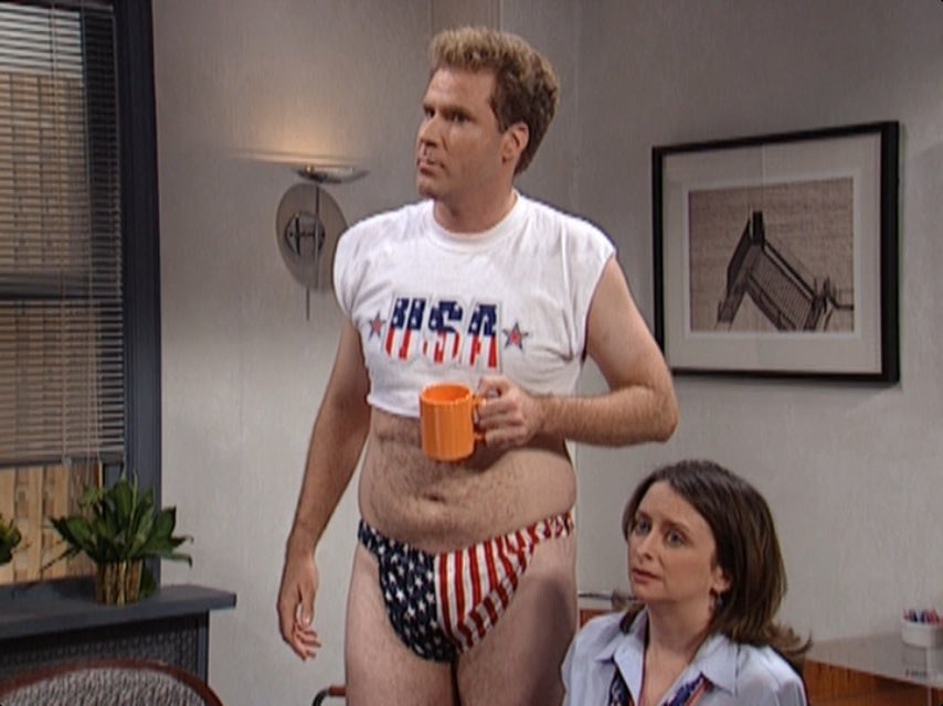 barstoolsports's tweet photo. Jaguars mascot in just a USA speedo today. https://t.co/SrJwGnXpkW