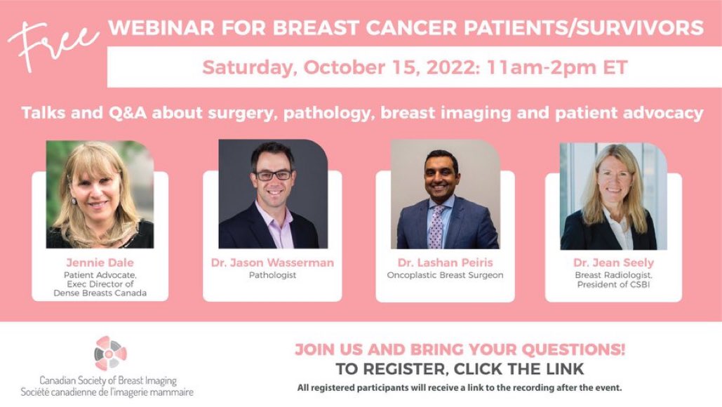 ShielaAppavoo's tweet photo. @Conjure_pup @ThanksCancer Thanks for asking. I’m not a surgeon, but you can hear @Oncoplasticsurg, Dr Lashan Peiris, talk about modern Breast surgery options in this free @CanadaSBI webinar. #breastcancer 

Lots of great questions answered at the end of his session, too! https://t.co/zIi4p4F7u7