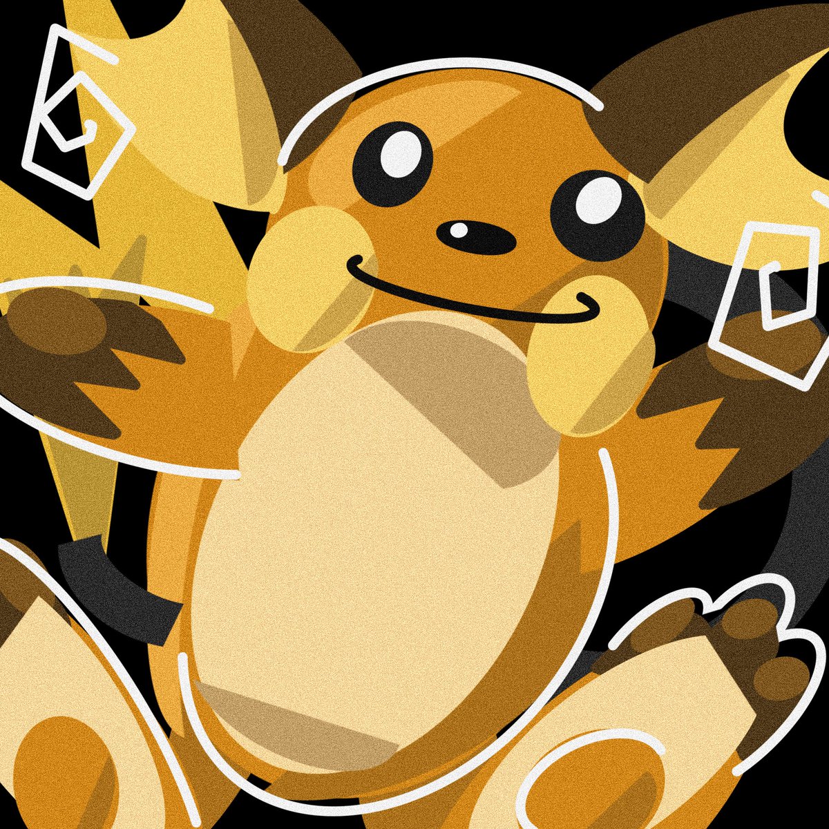 511arts's tweet photo. #AbstractAlphabet Day 27 - Bonus - Raichu - we’ve finished the alphabet now so I decided to just do 4 random ones of my own choice. I love Pikachu so much I feel like Raichu doesn’t get as much love so here we go! #Abstract #Pokemon #Fanart https://t.co/NQVoNR7slW