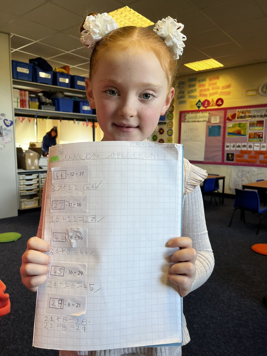 MissFlynnMLP's tweet photo. Amazing maths in Year 2 Blue. They worked super hard to solve the missing box problems. Well done Year 2 👏 @MabLanePri #maths #inverseoperations @MrsGillardMLP https://t.co/0PlcbLgODC