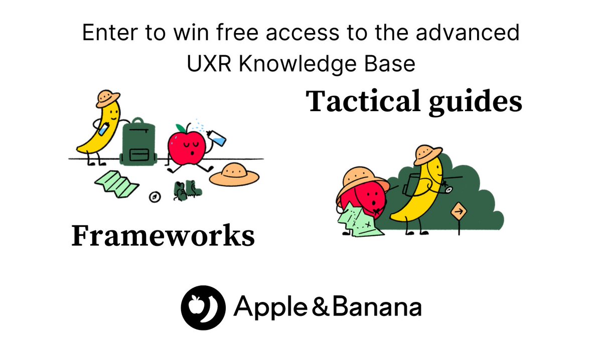 The drawing is tonight. For any #uxr or #pwdr that could use a little help planning their 2023 research roadmap. The folks from <a href="/AppleBananaUX/">Apple & Banana 🍎🍌</a> have you covered! Enter to win now! hubs.li/Q01sV5DH0