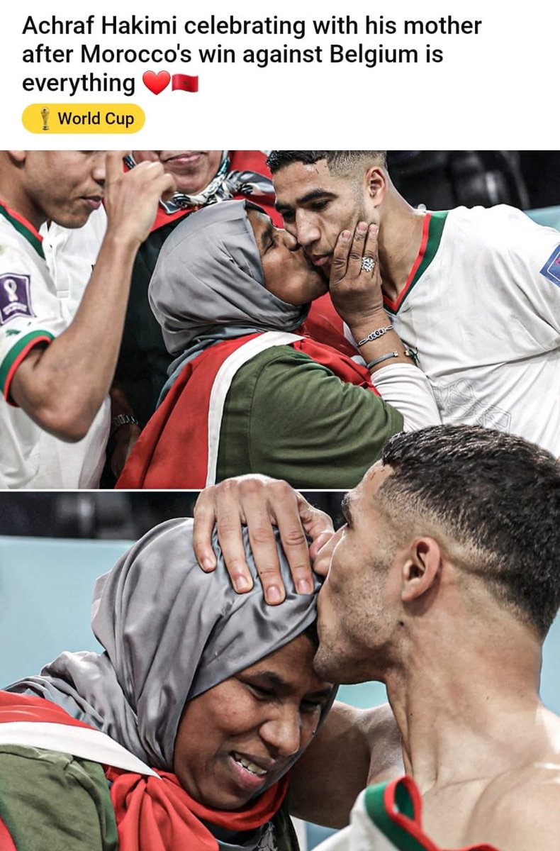 صورة بمليون كلمة.. مبروك للمنتخب المغربي. مبروك للمغرب و لكل العرب . فوز مستحق ونتيجة مشرفة
 #كأس_العالم_قطر_2022 #مونديال_قطر_2022 #المغرب_بلجيكا