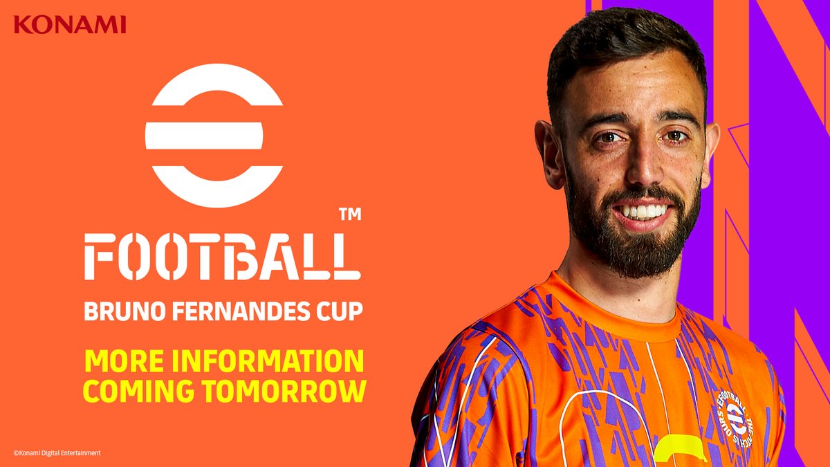 The 'Bruno Fernandes Cup' is coming to #eFootball2023! Full details coming tomorrow. #BrunoCup