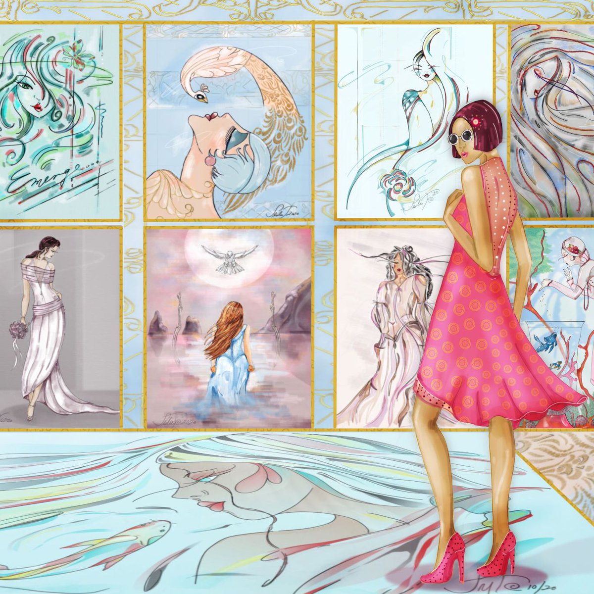 sketchclubapp's tweet photo. Distinctive pieces from twinee07

#fashion 
#sketchclubapp #ipadart #iphoneart
#digitalart https://t.co/XuJPtC02uQ