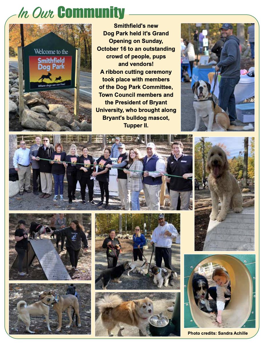 The Smithfield Dog Park is officially open!! Check out some of the pictures from the grand opening, and check it out with your best friend!