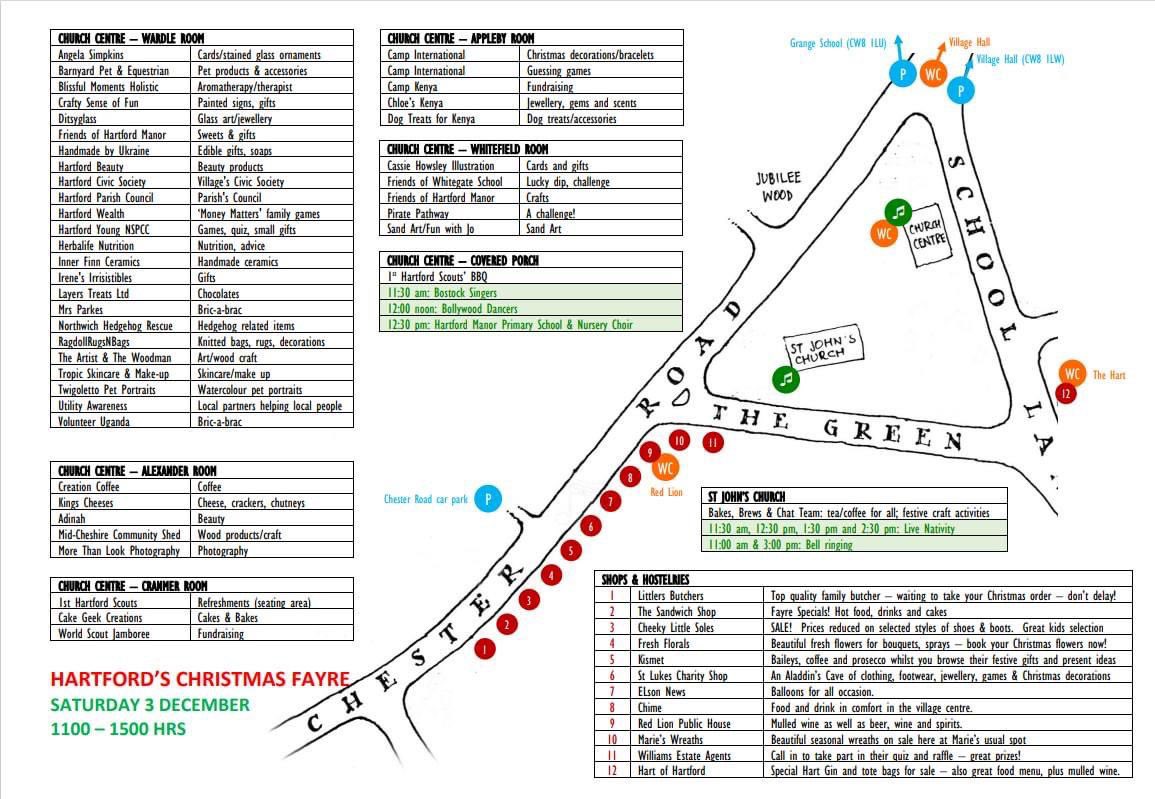 Hartford Christmas Fayre information: