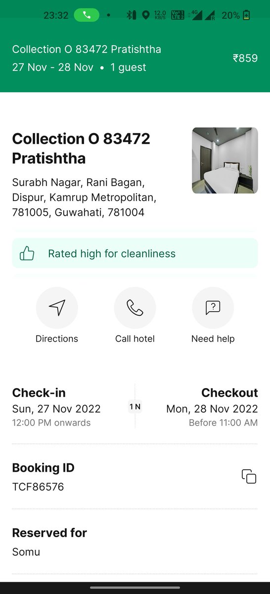 somupandey's tweet photo. @oyorooms @riteshagar 

Inspite of paid booking from Oyo I was denied checkin at midnight 11;49 am ...

After a call of more than 1 hour,. I was forced to pay an extra 3000 for checkin .
Please close this app, and stop misguiding and harrassing people's.

Screenshot attached https://t.co/qtSpLivR0l