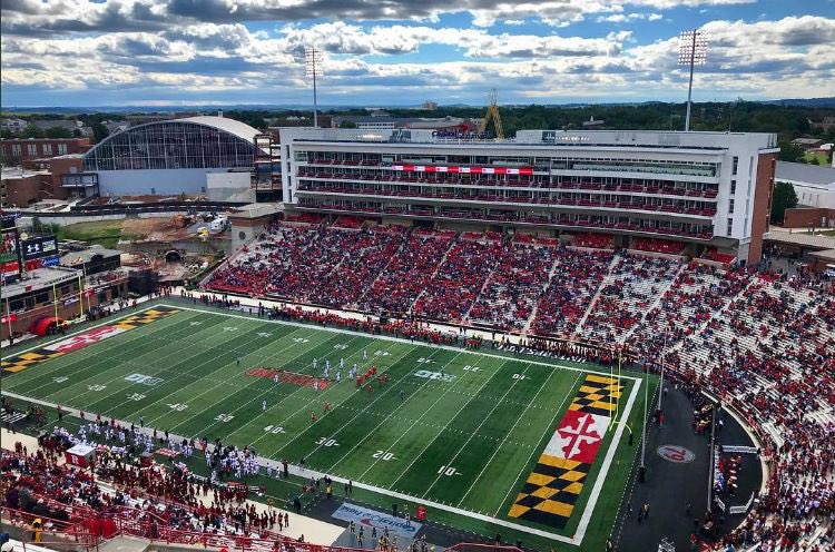 DanielGarvin23's tweet photo. Had an amazing game day visit at the University of Maryland!!, Can’t wait to be back ! 🐢❤️🖤
@TerpsFootball @CoachP_eterson 
@CoachLocks @lancethompson_ 
@wesnab4646 @GjrWorth https://t.co/K7v25bNRcq