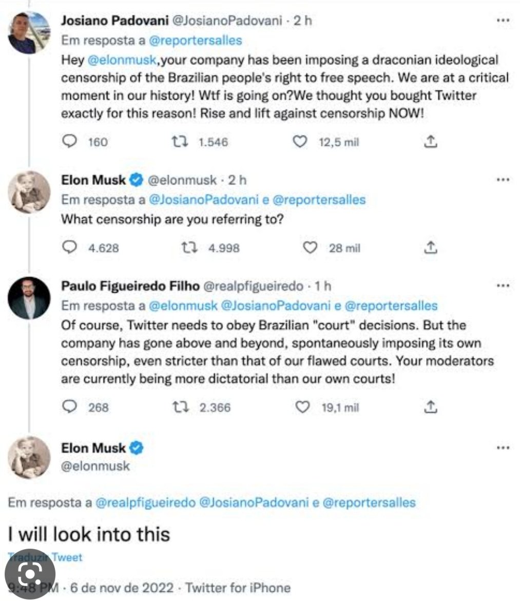 itslaraborges's tweet photo. @elonmusk 🚨 @elonmusk, we have a lot of URGENCY regarding the CENSORSHIP that is happening on twitter in BRAZIL.  Please do something NOW! 🇧🇷 https://t.co/voJYfHG9mL