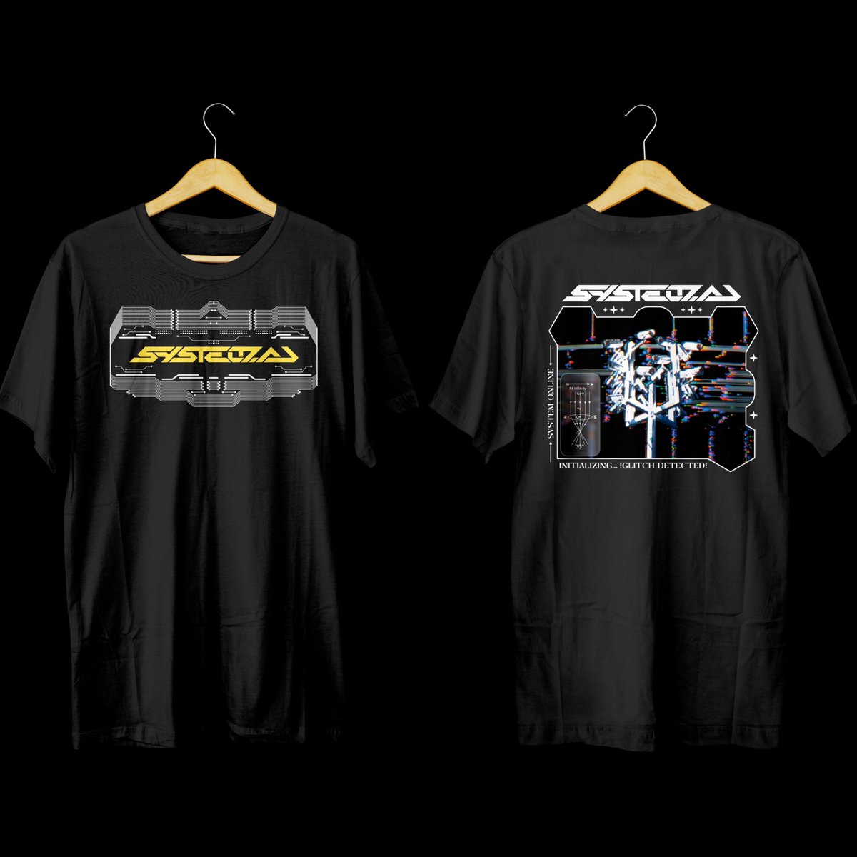 SystemAuMusic's tweet photo. Who would be interested in some https://t.co/ublyrNjZLP shirts? Designed and hand pressed by us, built to withstand over 70+ washes - oversized fit, heavy preshrunk cotton, available in either short or long sleeve! Limited pre-orders are available 🖤⛓️ https://t.co/vXOrYIQVdM
