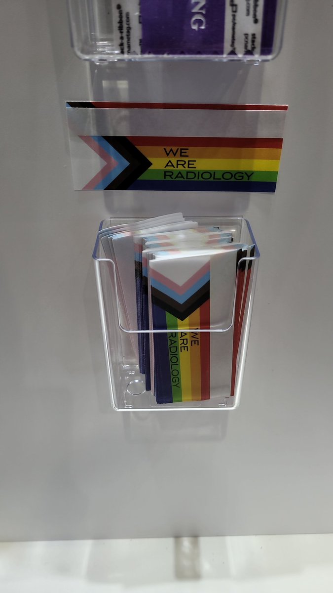 These awesome badge stickers are back this year!!! Look forward to seeing new &amp; old friends again 😊🏳️‍🌈🏳️‍⚧️ #RSNA22 <a href="/RSNA/">RSNA</a> #RadiateDiversity #LGBTQinHealthcare