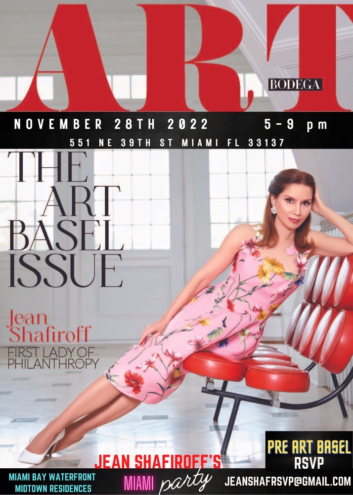 Thank you <a href="/artbodega/">Art Bodega Magazine</a> for putting me on the cover of your <a href="/ArtBasel/">Art Basel</a> issue. Please join my Miami Party on Nov. 28, 2022