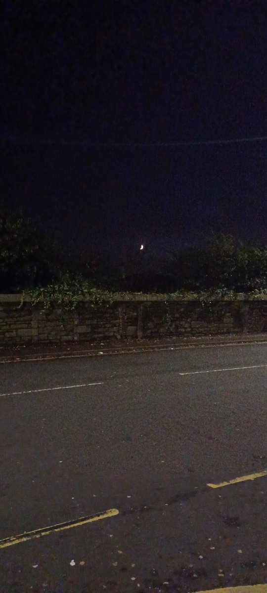 A very small moon tonight