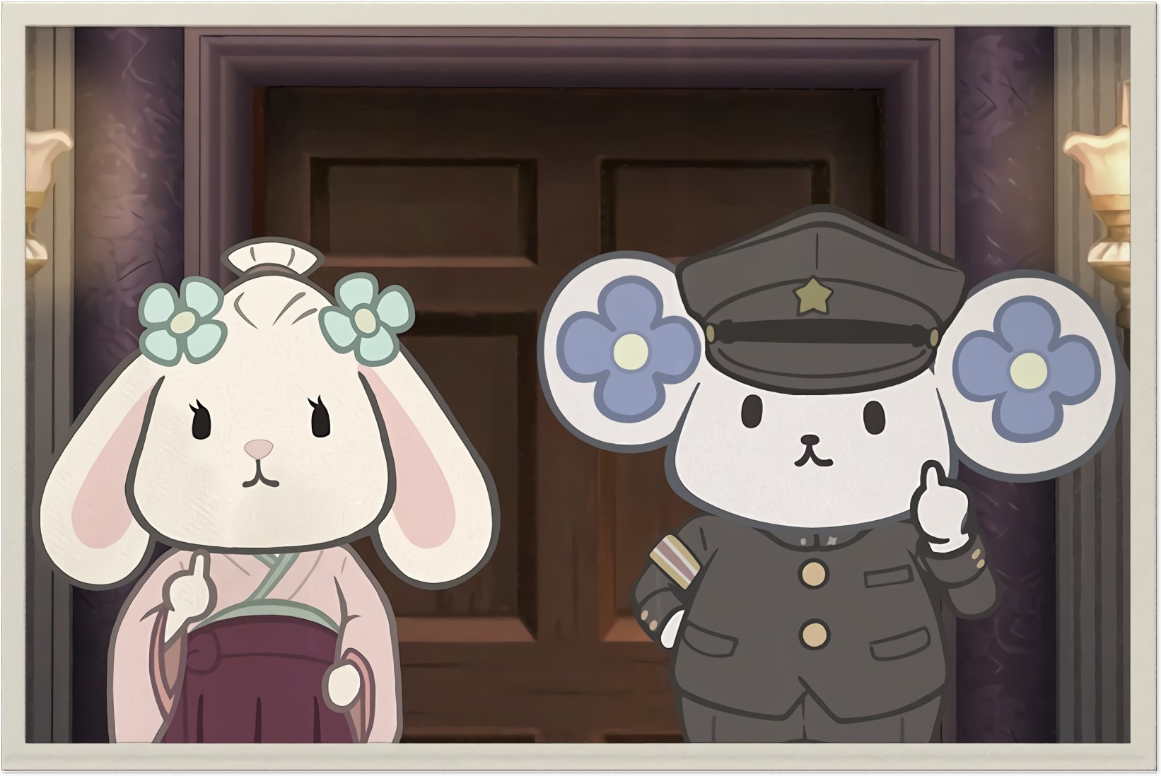 daily susato 🐰 on Twitter "Closing credits artwork for The Great Ace Attorney Chronicles https