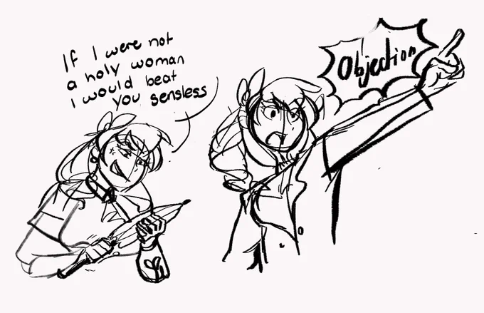buncha scrapped Maribelle sketches 2019-22 