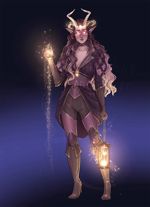 4 very different tiefling designs which one is your fave?#dnd #dndart #dndcharacter 