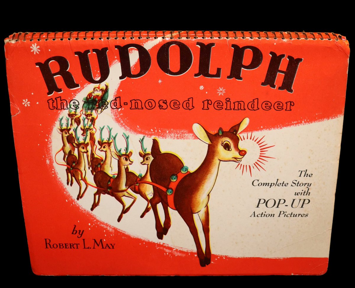 mflibra's tweet photo. 1950 Rare Pop-Up Edition - RUDOLPH The Red-Nosed Reindeer by Robert L. May, Illustrated by Marion Guild.
https://t.co/fydLbMwEGG
#BookWithASoul #OriginalBinding #PopUpEdition #Rudolph #TheRedNoseReindeer #illustrated #bookworm #bookstore #booknerd #rarebooks #bibliophile https://t.co/FvwPk9l8cm