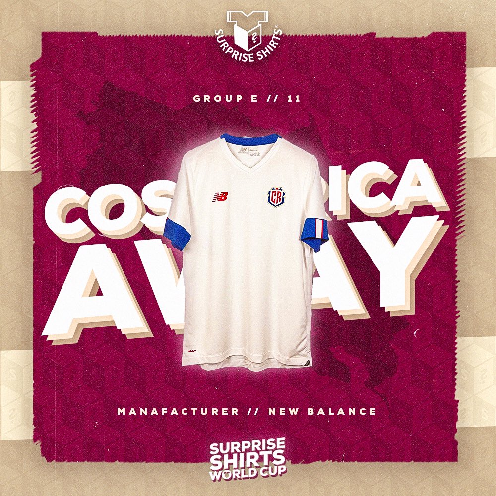 SurpriseShirts's tweet photo. https://t.co/8Get9ReHaI WORLD CUP! 🏆🌍

DAY 11 - COSTA RICA 🇨🇷 

What a result for Costa Rica today. We’re giving one of these shirts away! 🔥

👇 How to enter
♻️ Retweet
✅ Follow @SurpriseShirts 
💬 Comment your size

That’s it! Good luck 🤞🏻⚽️ https://t.co/vJ6yUpKLsj