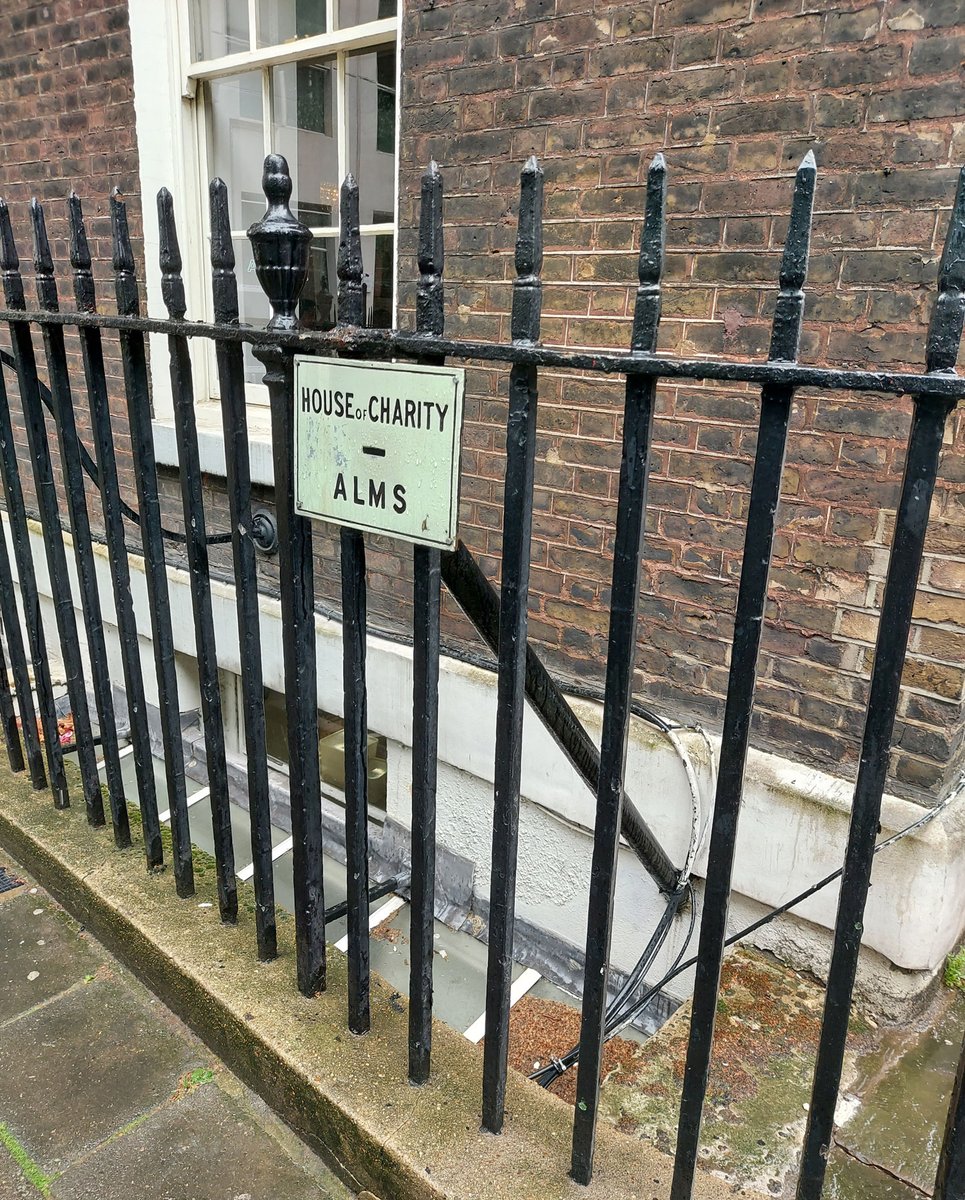 Every penny goes to charity. Place a coin in the slot and it goes straight down the chute into the House of St. Barnabas, a charity in Soho for homeless women.