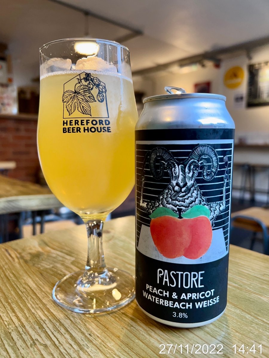 rwnash's tweet photo. Peach &amp; Apricot Waterbeach Weisse - Pastore - 3.8% ABV. Made with Kveik, this is a very solid tart, sour Weisse #ale #beer #bier

3.5/5. This is turning into Sour Sunday and Morocco is One up against Belgium. Also from the fridge of @hfdbeerhouse #mb13 https://t.co/TkiNn3LgLS