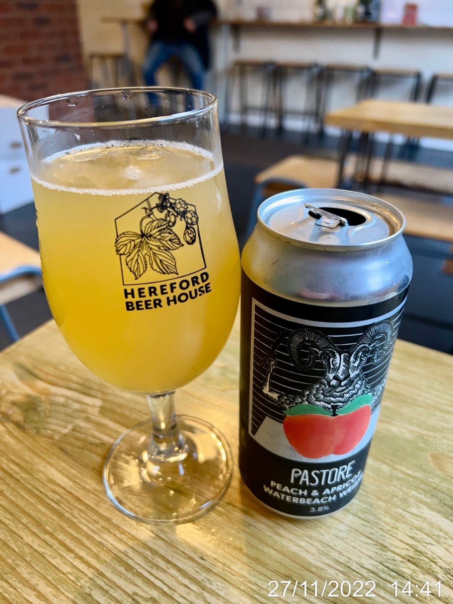 rwnash's tweet photo. Peach &amp; Apricot Waterbeach Weisse - Pastore - 3.8% ABV. Made with Kveik, this is a very solid tart, sour Weisse #ale #beer #bier

3.5/5. This is turning into Sour Sunday and Morocco is One up against Belgium. Also from the fridge of @hfdbeerhouse #mb13 https://t.co/TkiNn3LgLS