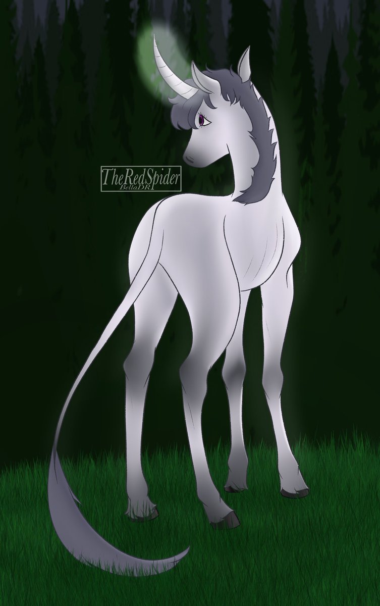 TheRedSpidr's tweet photo. Cute lonely unicorn 🦄 #artistsontwitter #OC #drawing #unicorn https://t.co/ViYMyl6wca