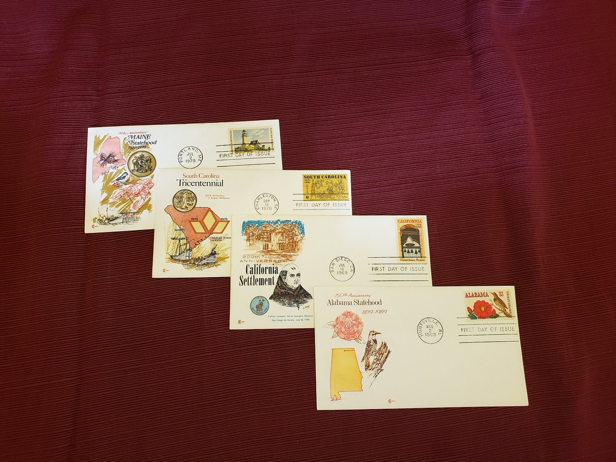atticesoterica's tweet photo. Thanks for the kind words! ★★★★★ "So delighted with this purchase! Everything arrived in amazing condition. Looking forward to shopping here again." samieheart https://t.co/bF8qYkKSgD #etsy #vintage #firstdayofissue #postage #stamps #postagestamp #southcarolina #tricen https://t.co/Pwj4o9nm0u