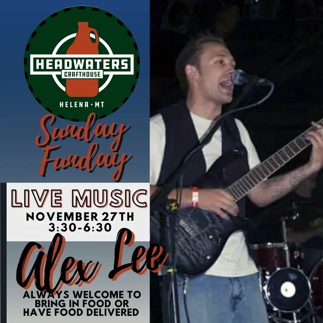 HeadwatersCraft's tweet photo. 🎶Headwaters Sunday Live Music Series
Featuring Alex Lee
Sunday, November 27th
Music Starts 3:30-6:30pm
*Fresh Air Circulation and Filtered Ventilation*
Outside Food Always Welcome
🍺Tap List: https://t.co/NcPV7R1bMg

🎲Game Night Monday at Headwaters 
Gather Your Friends https://t.co/OCkKlkKasc