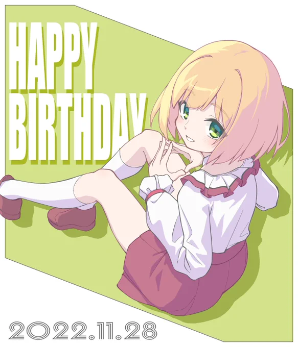 お誕生日おめでとう～～～～!!!#鈴谷アキ誕生祭2022 #アキくんちゃんアート 
