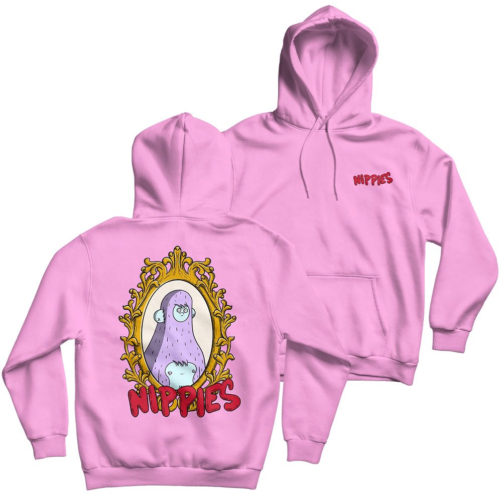 Gm Gm 

~14 hours left to get your orders in for a @Nippies_ hoodie. They’re gloriously pink and produced by <a href="/The_Ormuz/">The Ormuz</a> 

Sizes do run small and I recommend going one size above your normal size. 

$120 incl global shipping. Accepting Sol, Dust, &amp; usdc