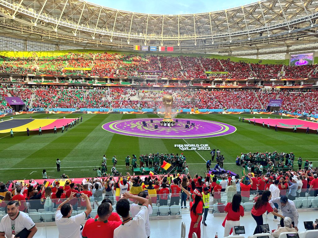 LTTsports's tweet image. Belgium 🇧🇪 vs Morocco 🇲🇦 Continuing our #lttsports journey in Al Thumama 🇶🇦🏟 
#FIFAWorldCupQatar2022