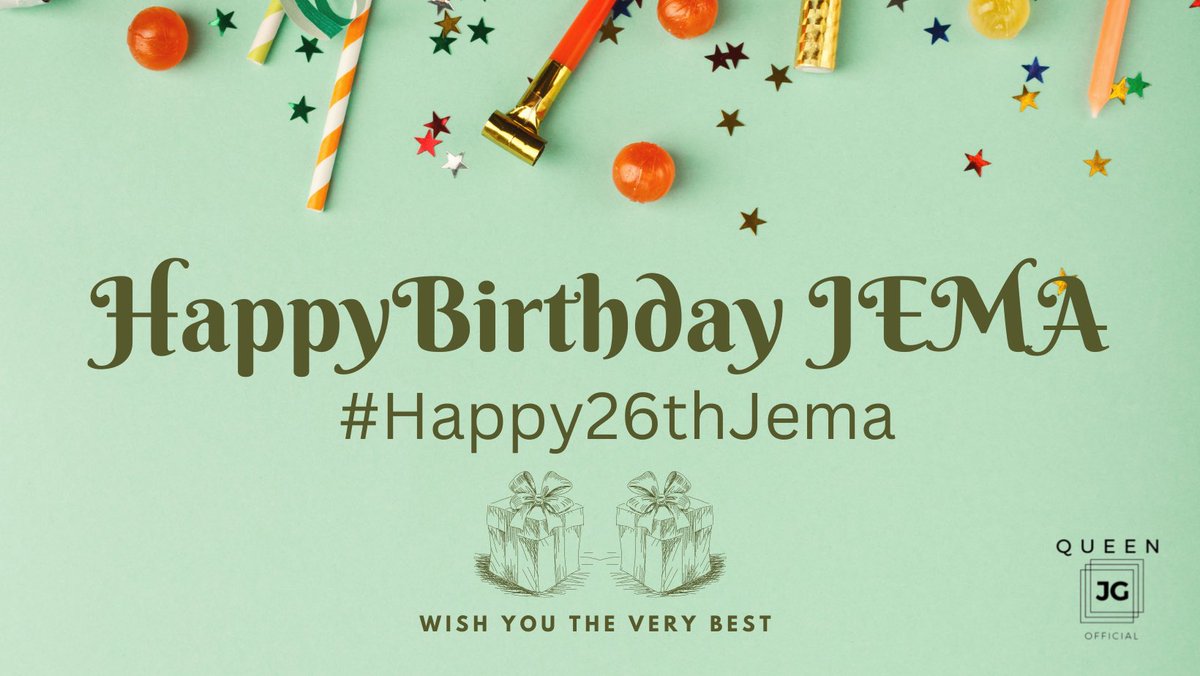 QueenJGOfficial's tweet photo. One hour to go 'til the queen celebrates her birthday! Send in your birthday wishes for Jema Galanza

There are so many reasons to celebrate but there's only one we celebrate this November 28.

Official tagline: 

Happy Birthday JEMA
#Happy26thJema https://t.co/cAqBvHKFqc