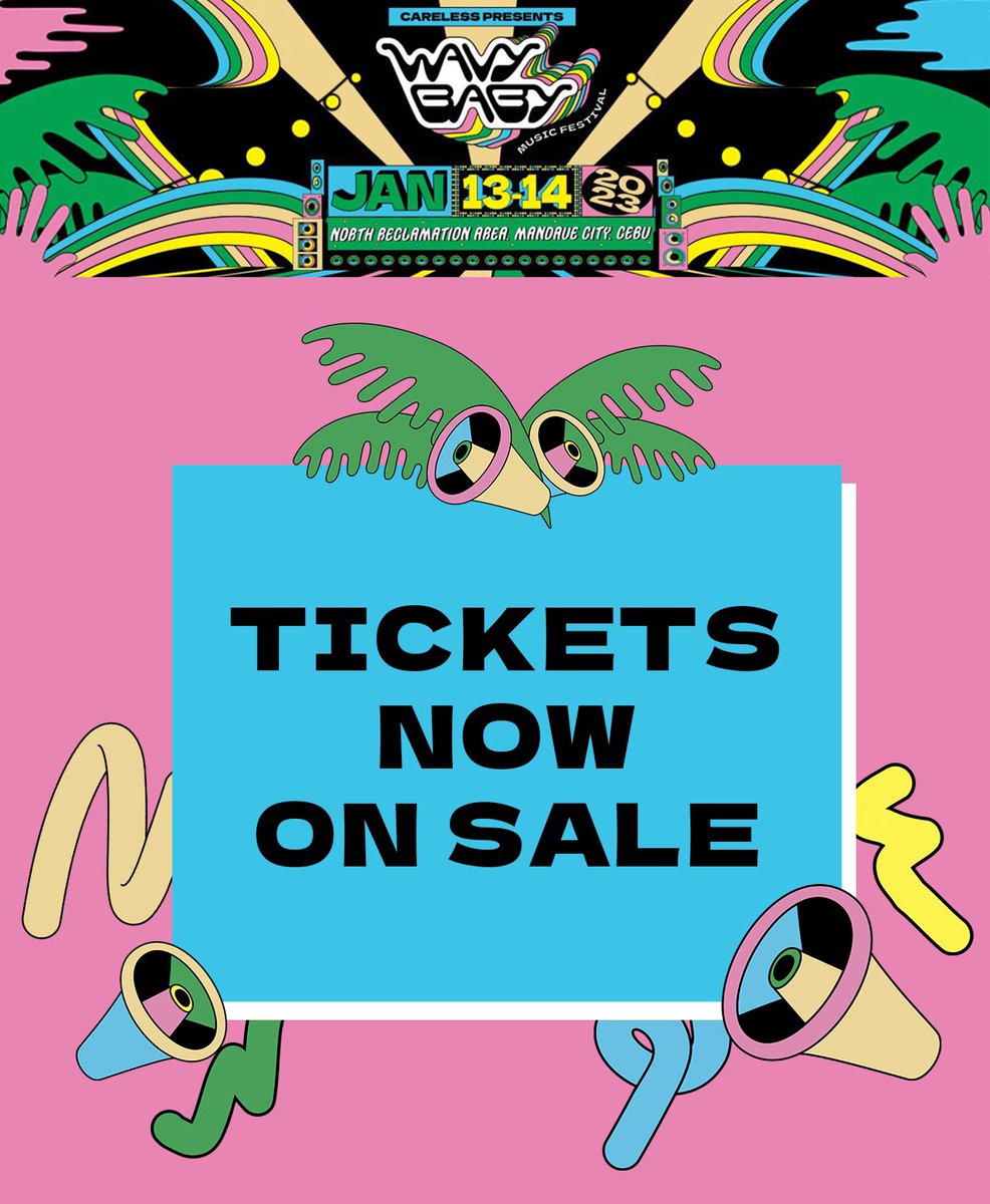 WavyBabyFest's tweet photo. The waviest festival is about to make this your BEST. SINULOG. YET! 

Limited pre-sale tickets are now available for @mayaofficialph users on https://t.co/UCxCWNsoST! 

Stay tuned for MORE exciting news!
#WavyBabyFestival 🌊👶 https://t.co/n7GjI86MhE