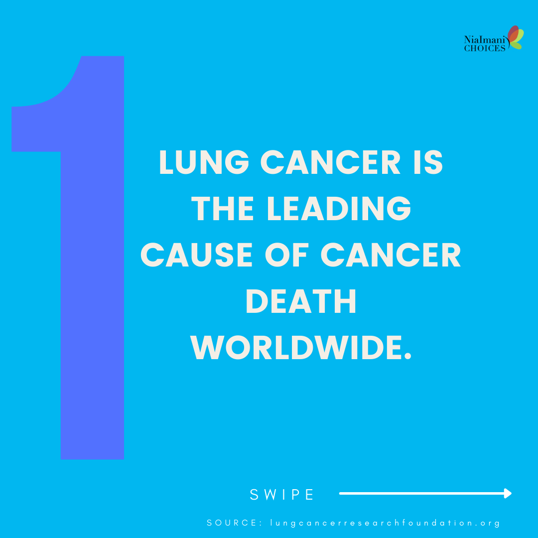 NiaimaniC's tweet photo. About every two and a half minutes, someone in the U.S. is diagnosed with lung cancer, and every day, lung cancer takes the lives more than 382 of our friends, neighbors and loved ones. But now there’s hope, more Americans than ever are surviving lung cancer. https://t.co/aHAq8ibbgE
